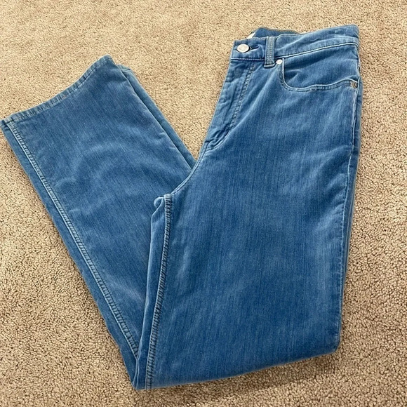 Rebecca Taylor La Vie Ines Kick Boot Velvet Velour Blue Pants - Picture 4 of 14
